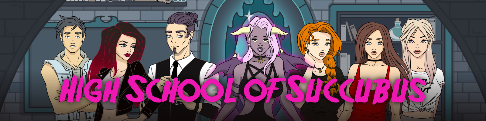High School Of Succubus [Two succubi]